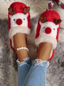 Reindeer Christmas Slippers