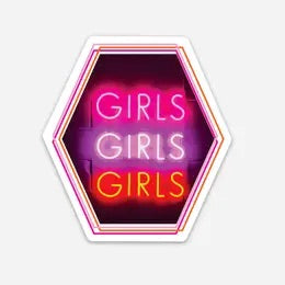 GIRLS GIRLS GIRLS Cup Magnet