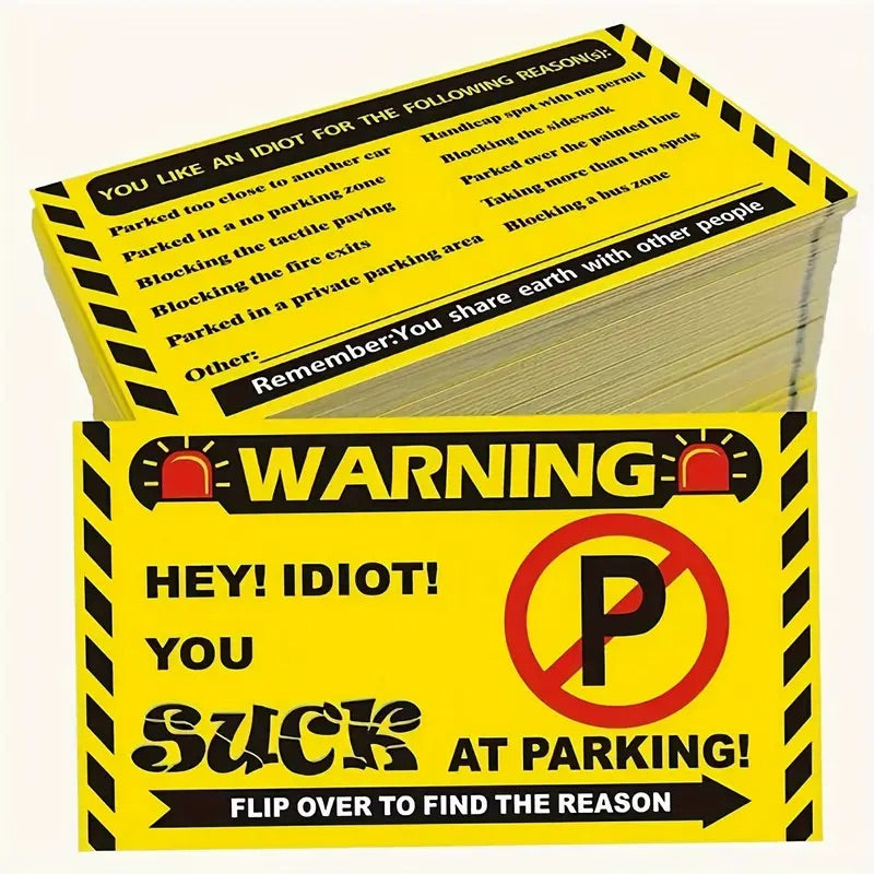 Parked like an idiot Card 20 pack