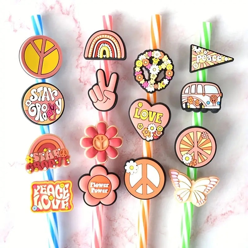 Straw Toppers and Star Charms