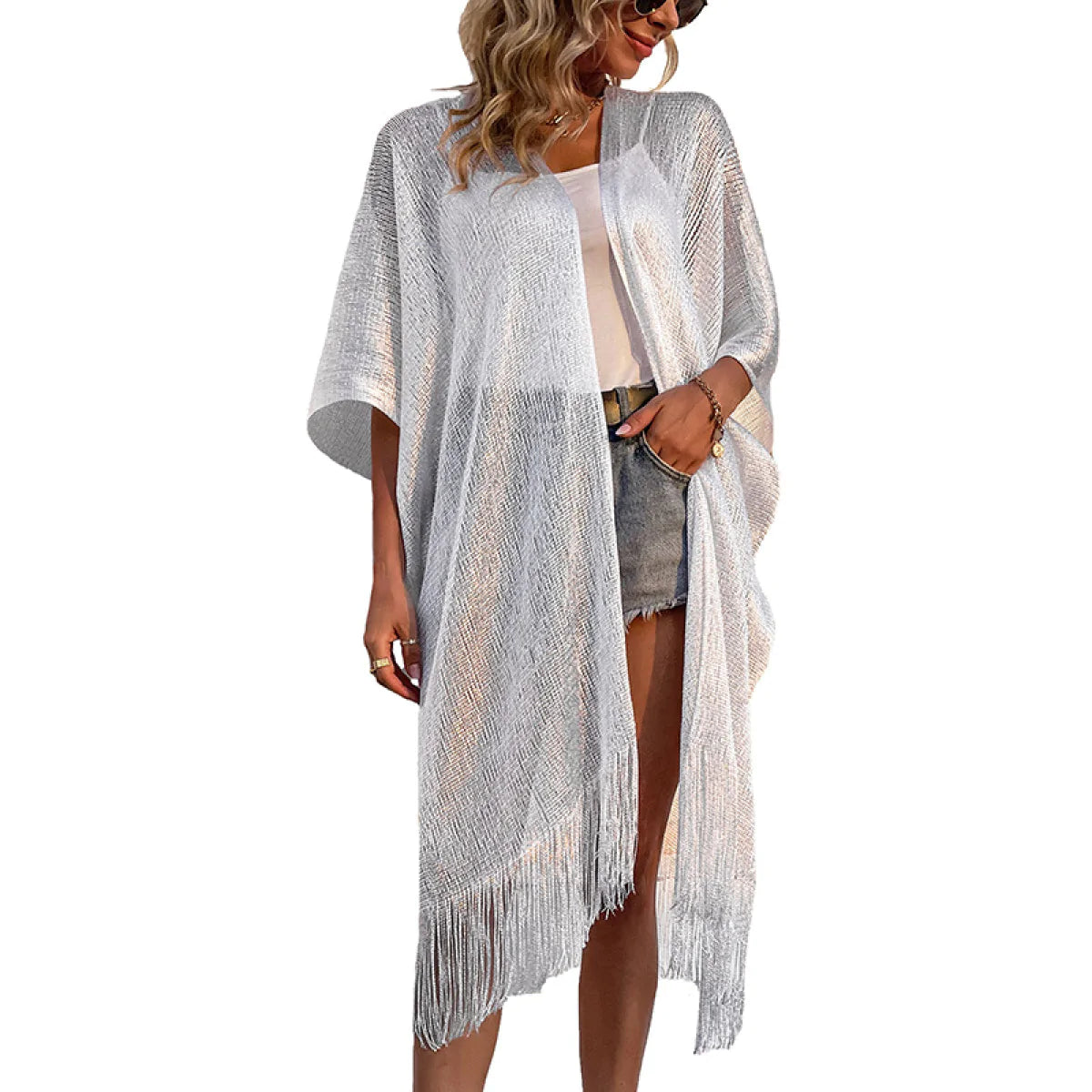 Fringe Shawl Beach Anti-Sunshock Kimono