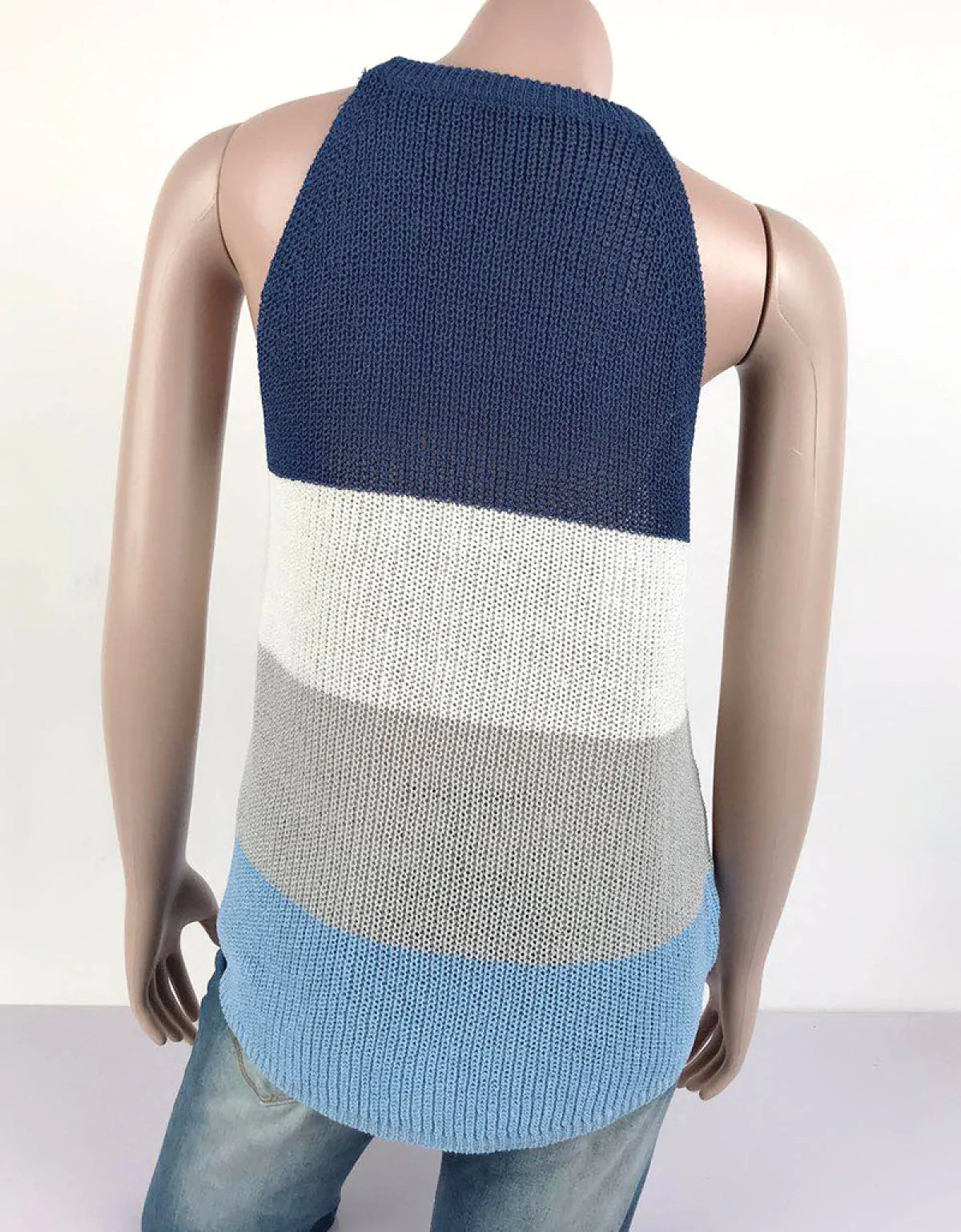 Casual Sleeveless Round Neck Vest