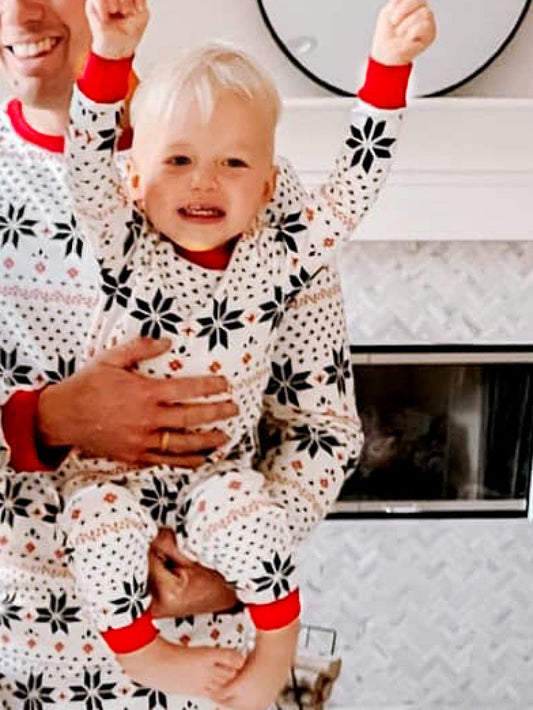 Christmas Pattern Parent-Child Matching Sets