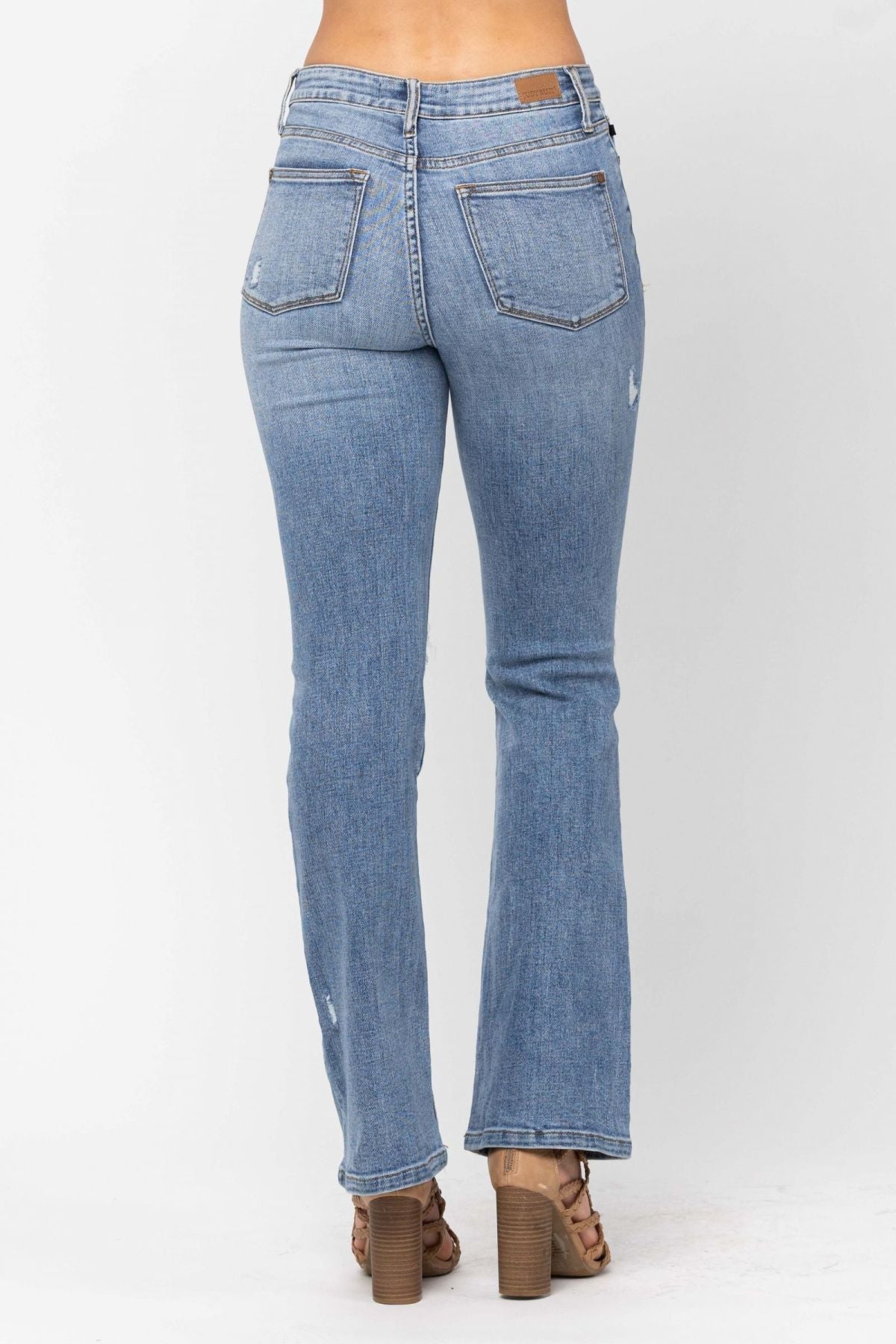 Judy Blue High Waist STONE Destroyed Bootcut