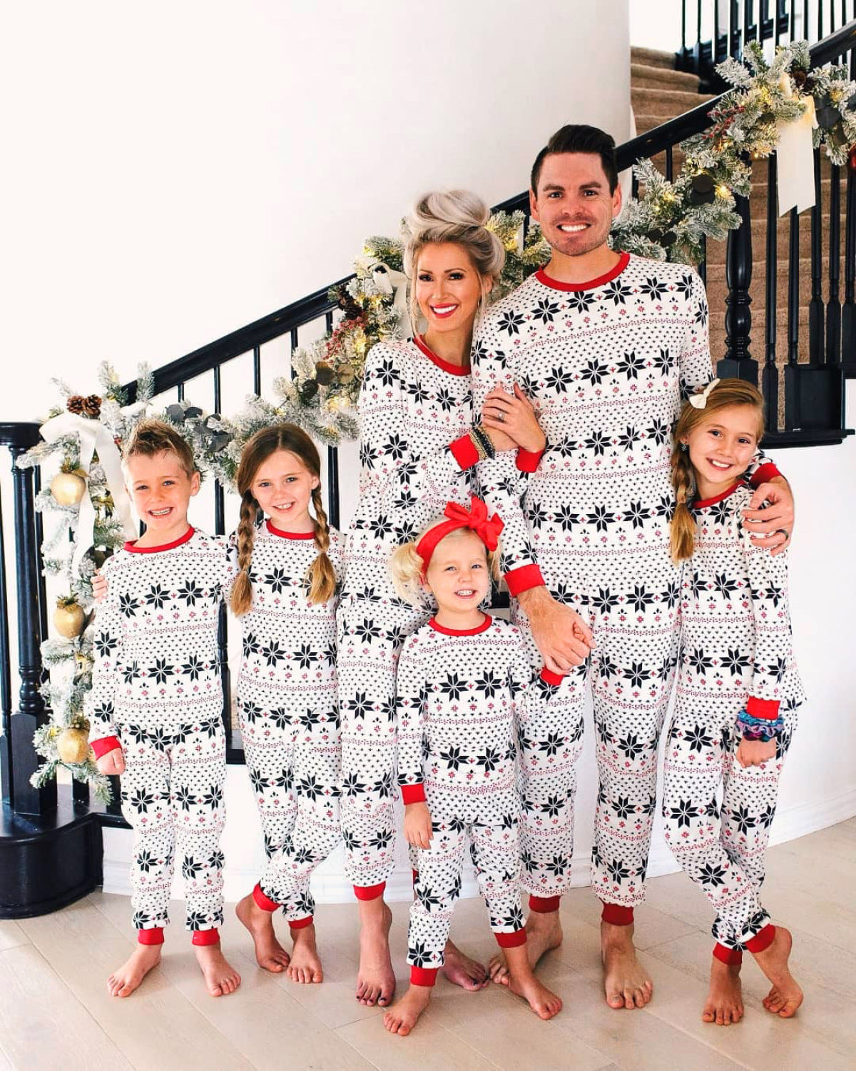 Christmas Pattern Parent-Child Matching Sets