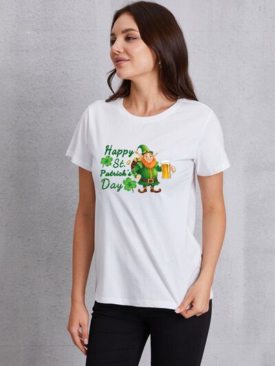 HAPPY ST. PATRICK'S DAY Round Neck T-Shirt