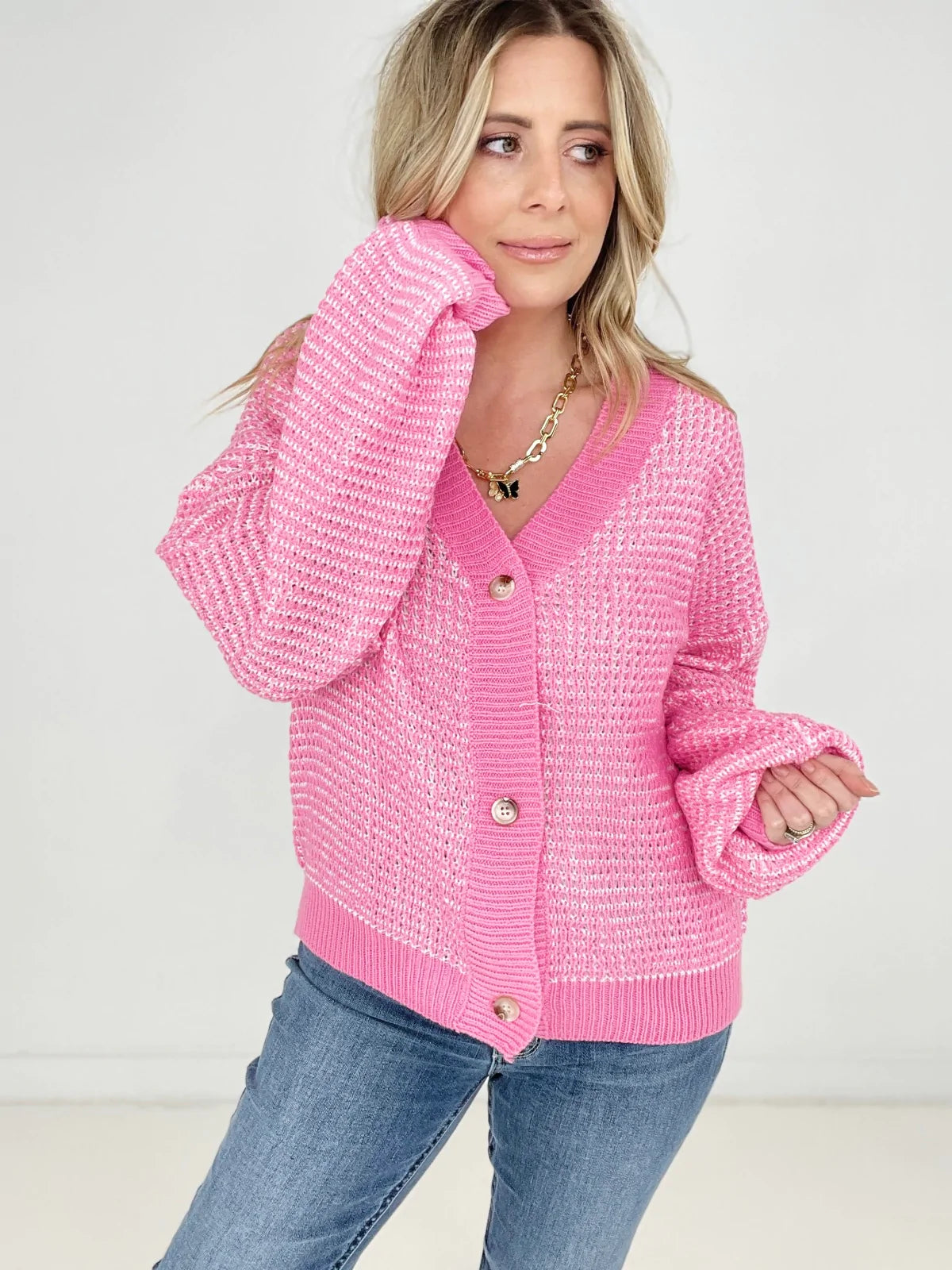 Single-breasted Knitted Cardigan