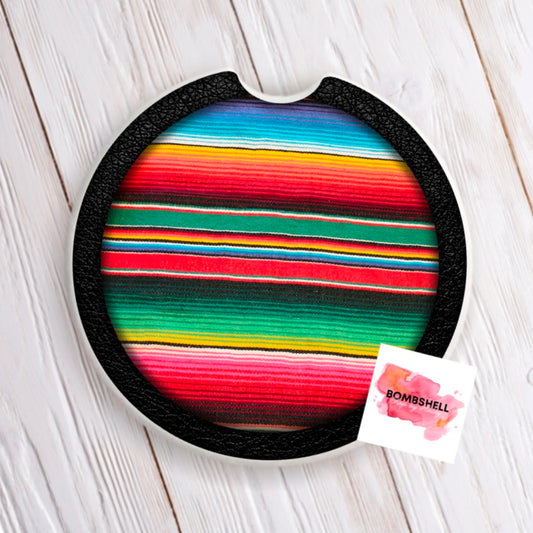 Serape Car Coaster - Set of 2