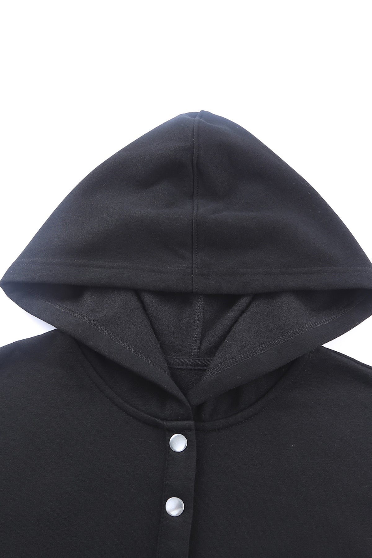 Batwing Sleeve Pocketed Henley Hoodie