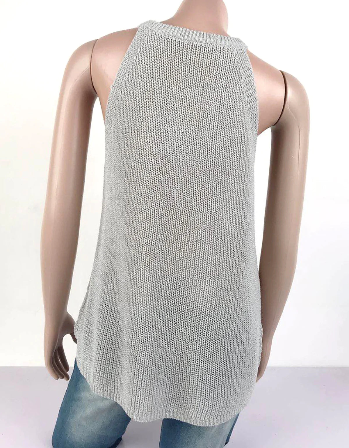 Casual Sleeveless Round Neck Vest