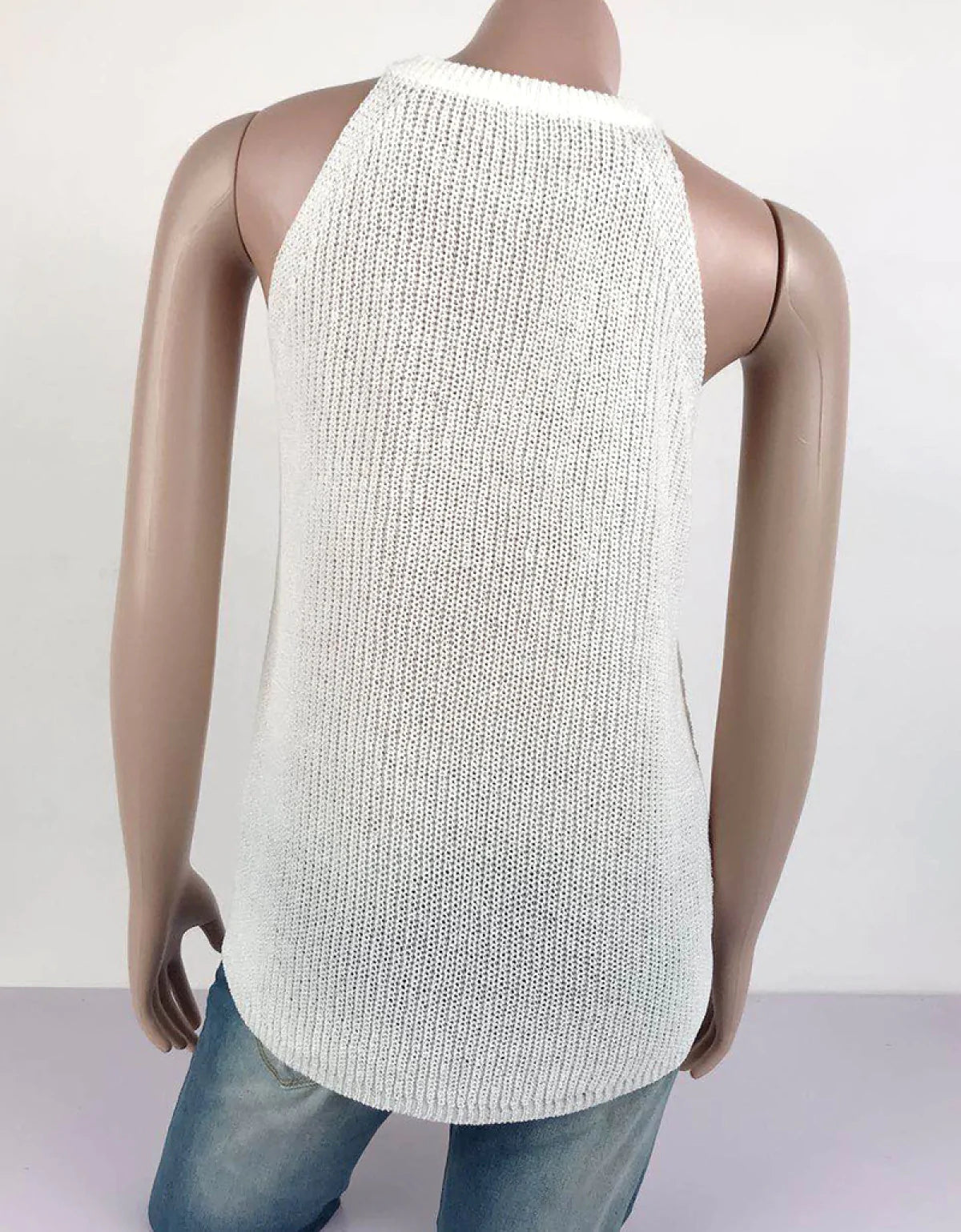 Casual Sleeveless Round Neck Vest