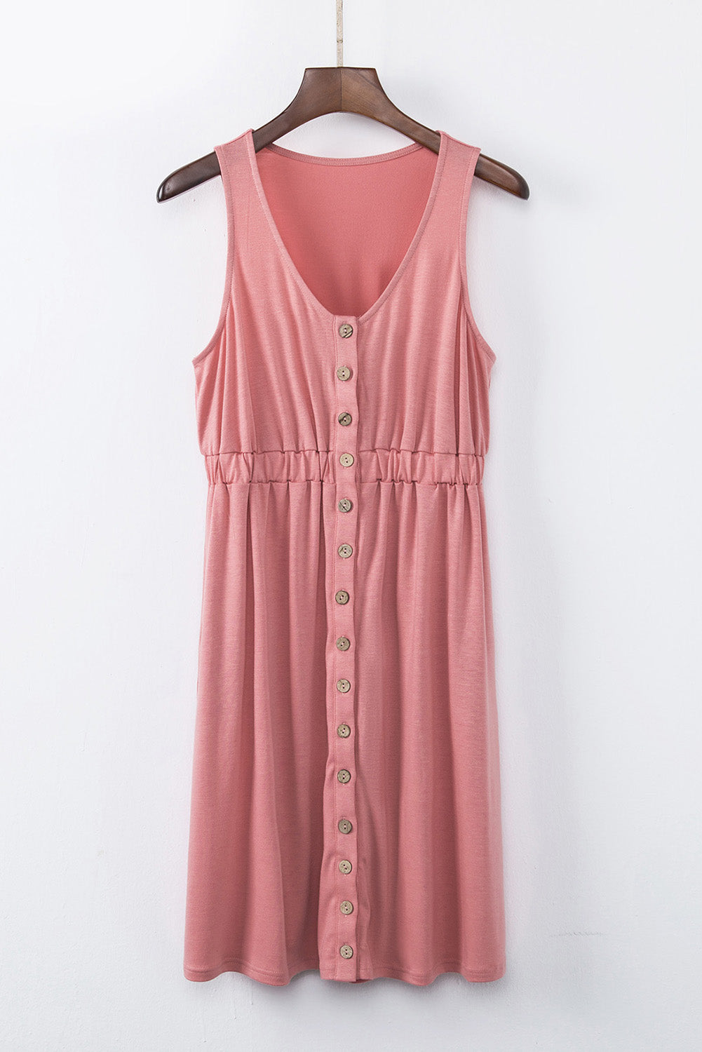 Sleeveless Button Down Mini Dress