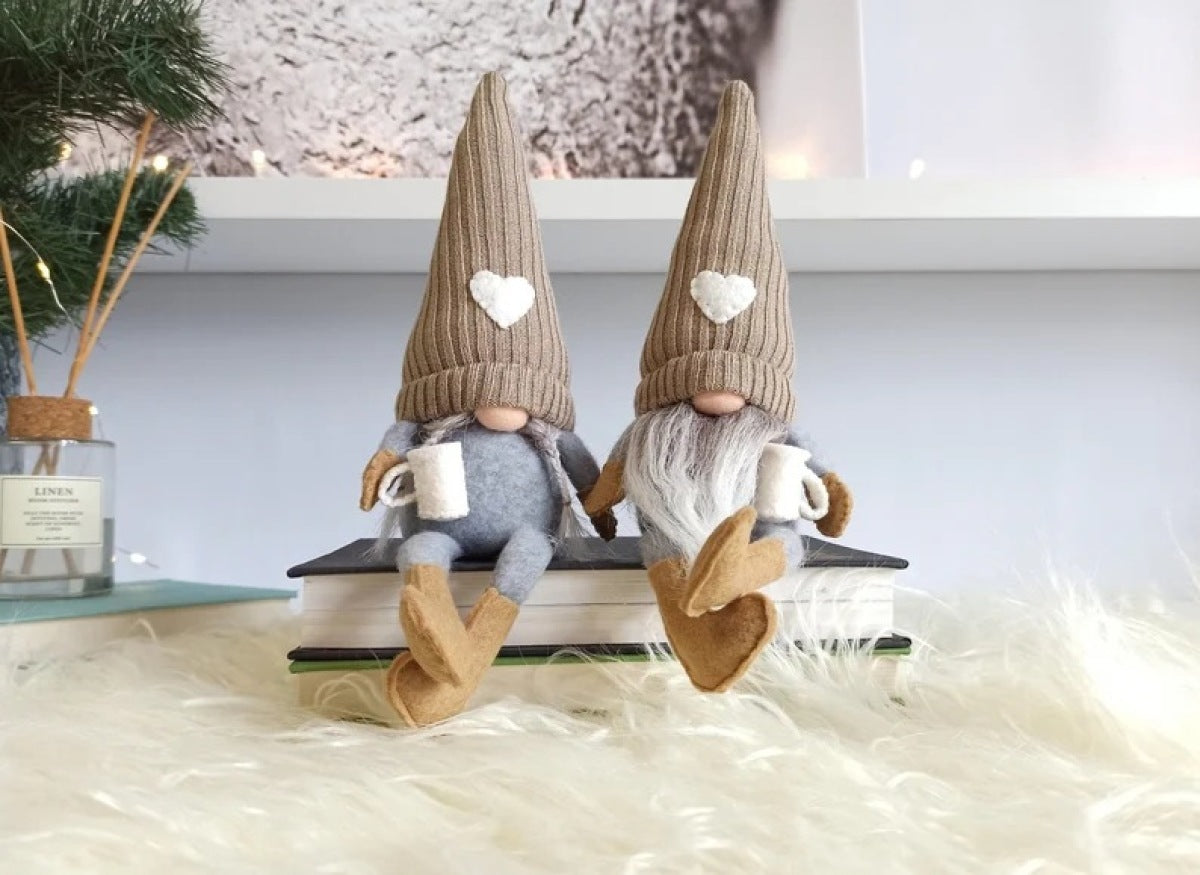 Knitted Faceless Doll Hanging Legs Christmas Decorations