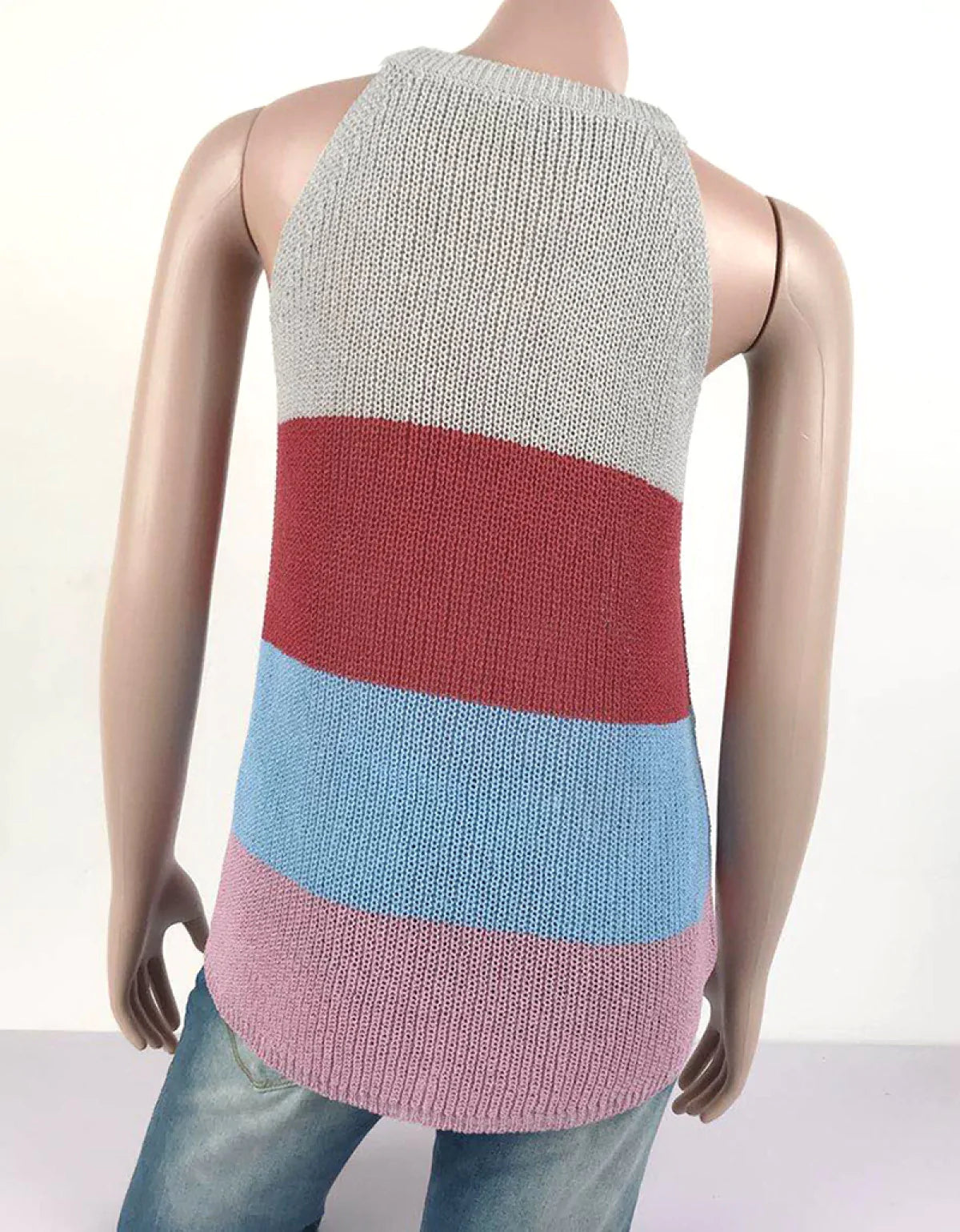 Casual Sleeveless Round Neck Vest