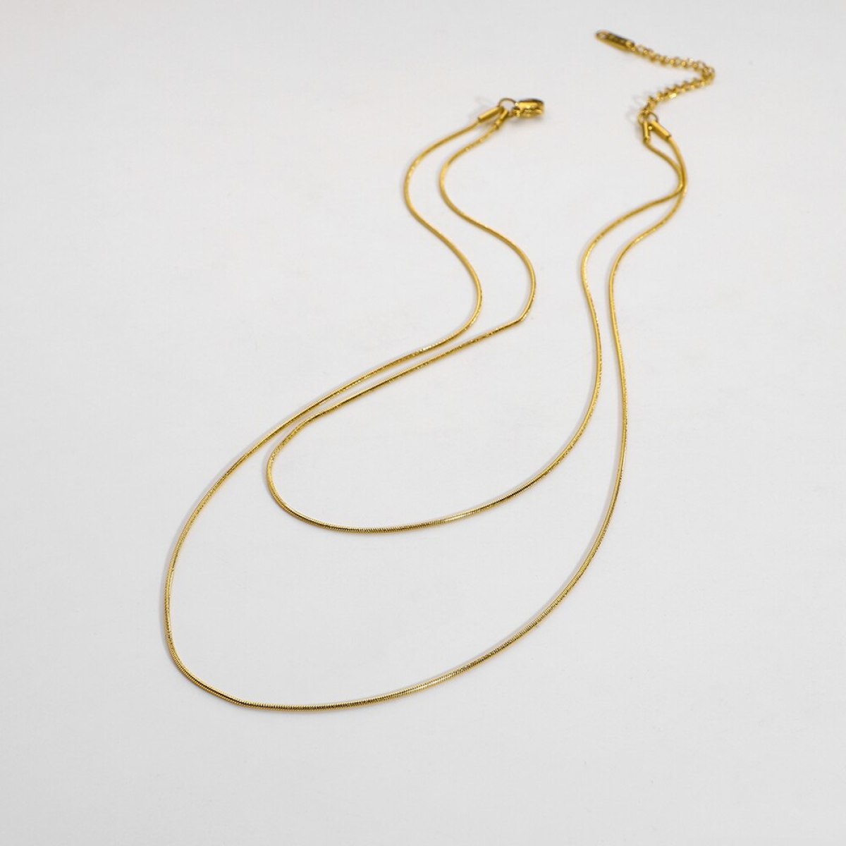 Double Layered Snake Chain Necklace