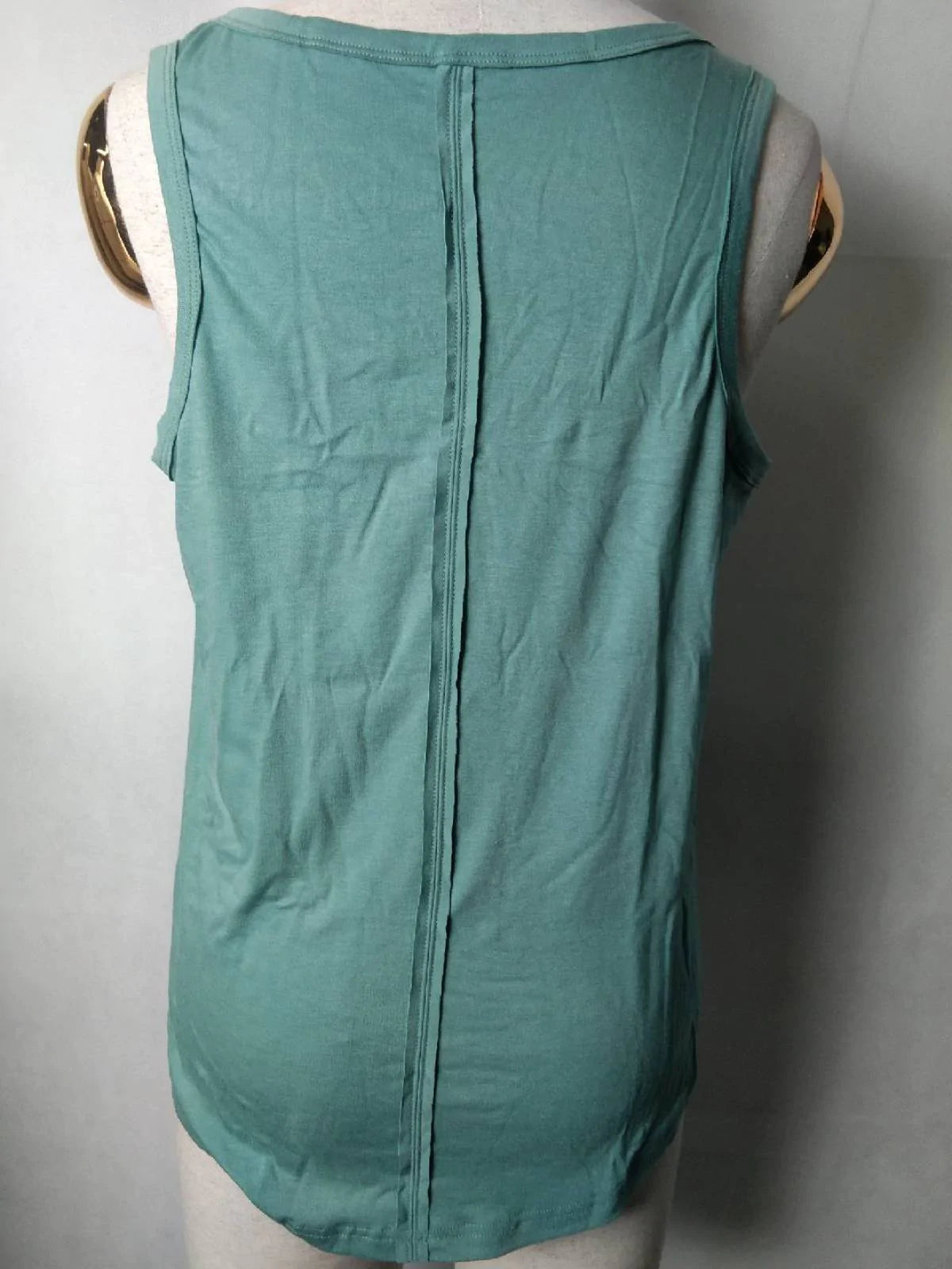 Deep V Solid Color Tank Top