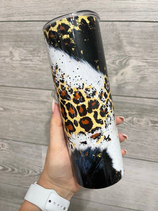 Leopard Cow Print 20 oz. Insulated Tumbler