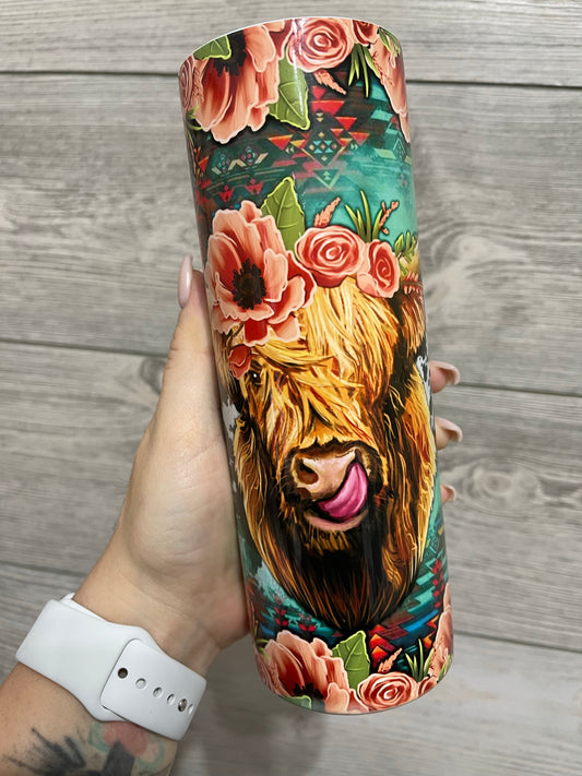 Pretty Cow 20 oz. Insulated tumbler